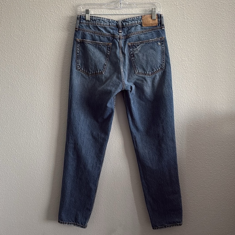 Rag & Bone Organic Cotton Blend Rosa Mid-Rise Boyfriend Jeans Size 26 - Picture 2 of 9